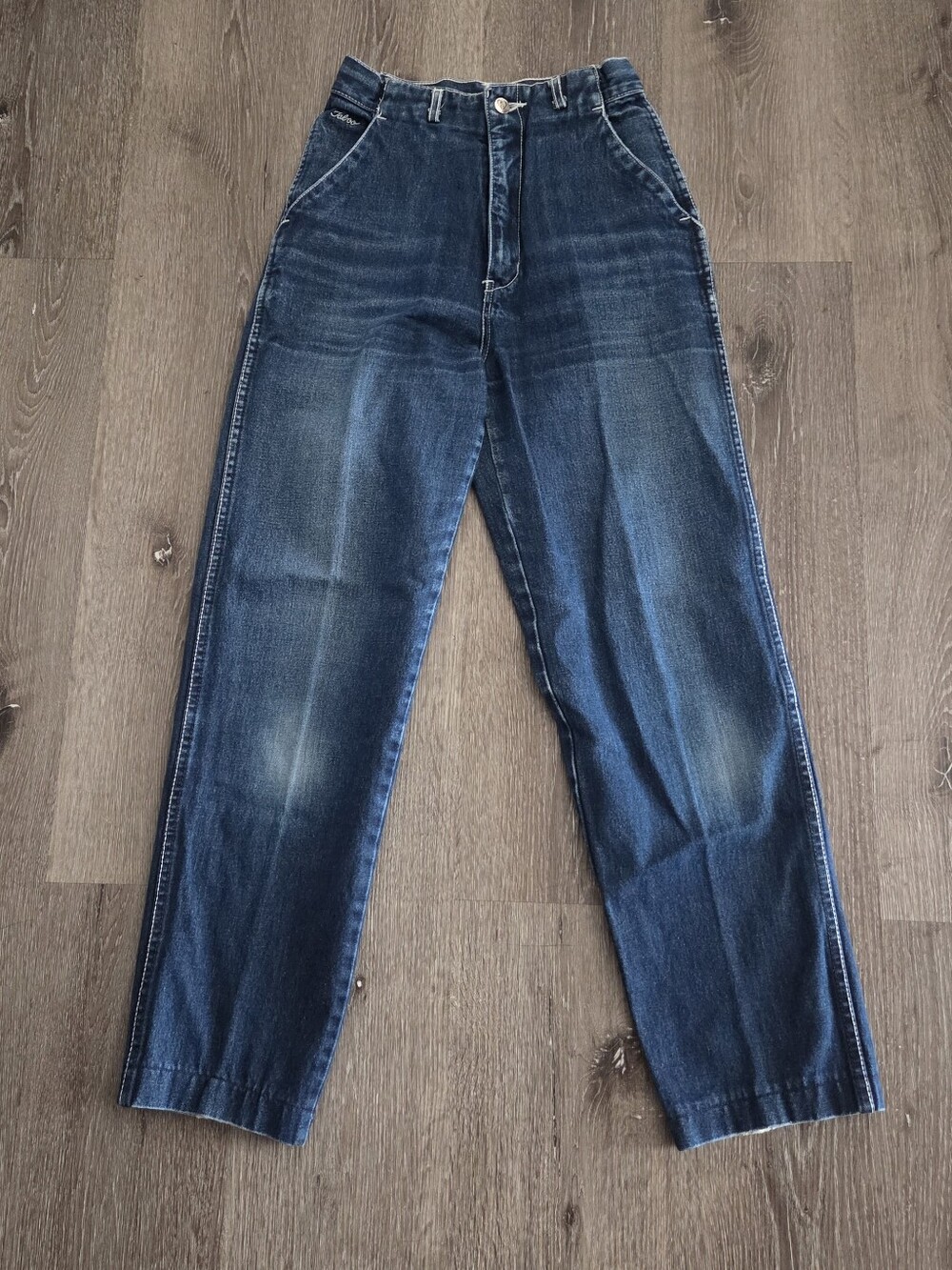 Vintage Taboo High Waisted Jeans Medium Wash Straight Leg Size 11